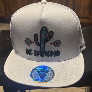 White Mesh Snapback Hat